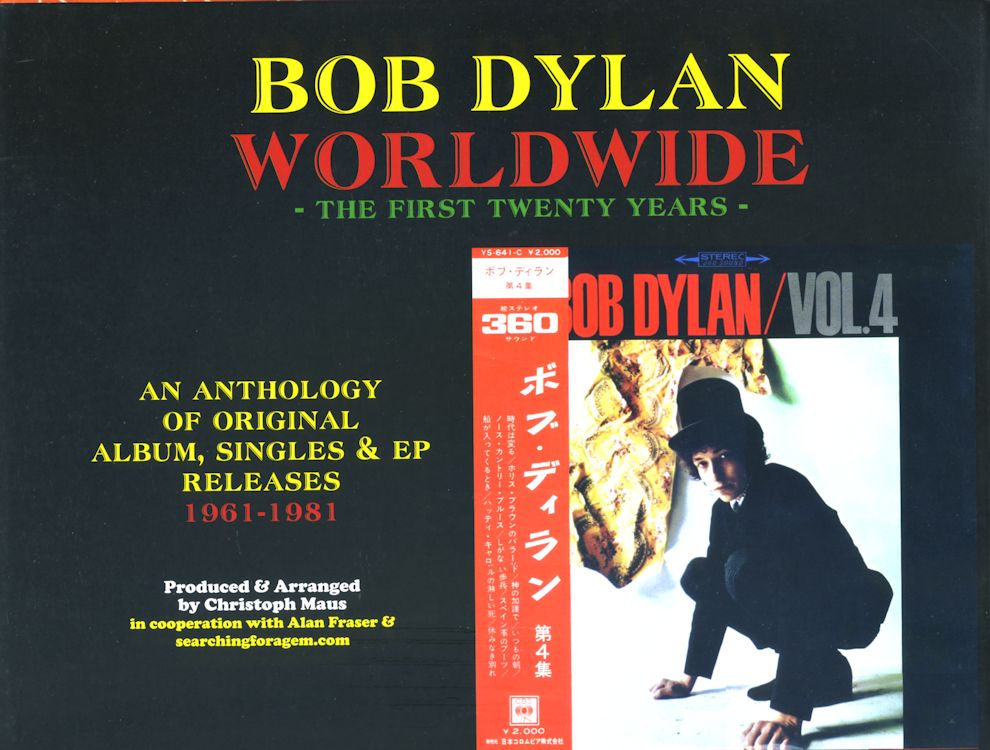 Bob Dylan worldwide the first twenty years christoph maus book dust cover